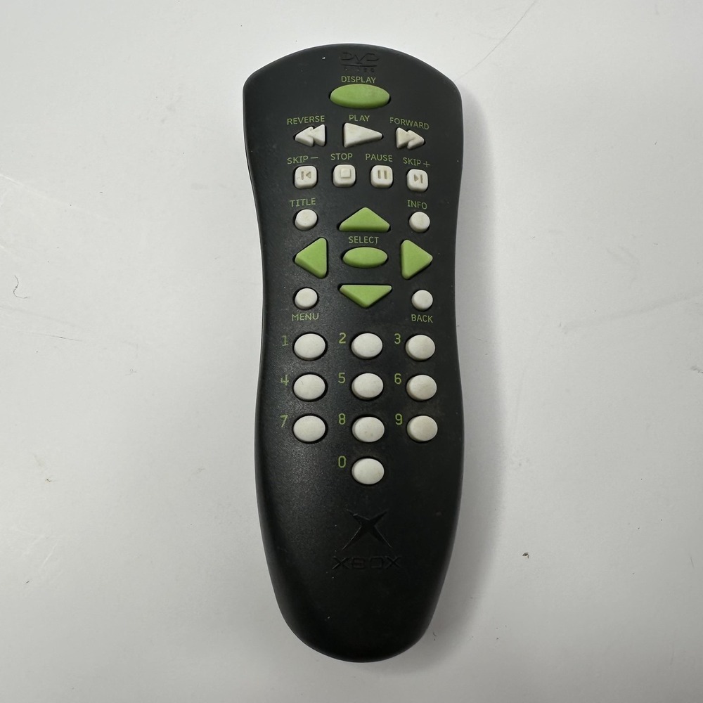 Microsoft Xbox DVD Movie Remote Control Black Wireless Infrared Original Console